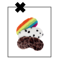 Slaapmasker fluffy dalmatiër